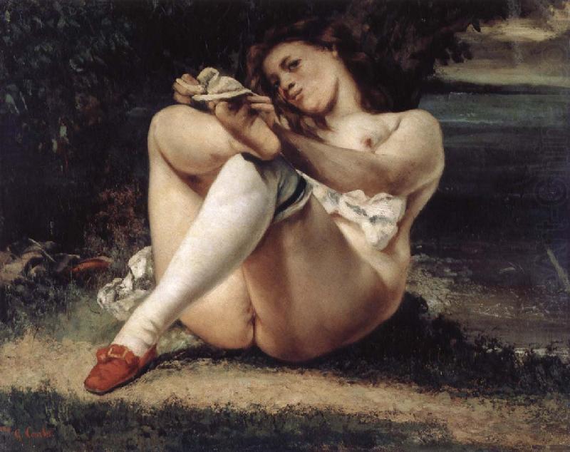Gustave Courbet Woman with White Stockings china oil painting image